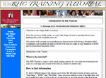 Screen shot of RHC Tutorial website