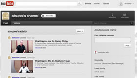 Screen shot of YouTube page for SDSUCOE